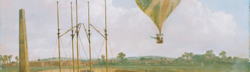 Julius Caesar Ibbetson har malet opsendelsen af George Biggins i en luftballon i 1785. Dejligt eksempel på oplysningstidens frygtløse eksperimenteren. Også i teksterne, den politiske filosofis klassikere, blev der leget med nye - og ofte forbudte - tanker.