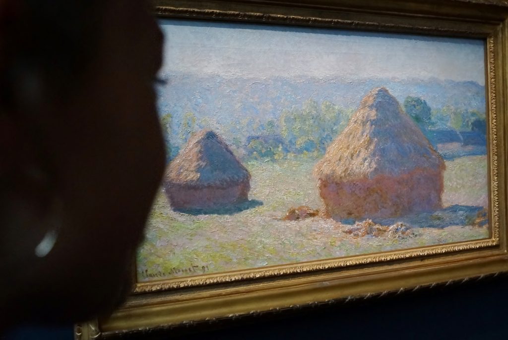 Egå Ungdoms-Højskole på Musee d'Orsay, Paris, efteråret 2015. Emilie ser på Monet